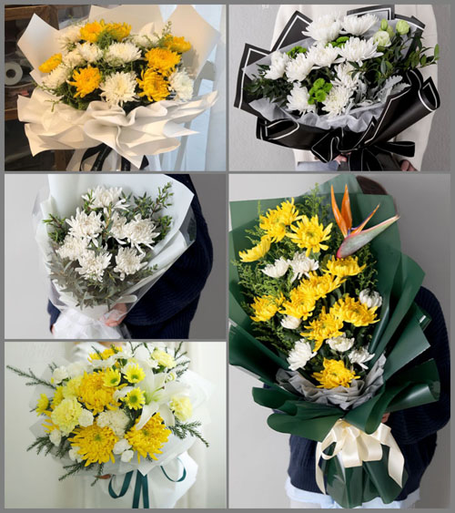 山东青岛平度市旧店镇西王埠后村白事花束代送